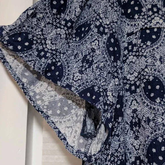 Skies Are Blue Navy and White Short Sleeve Blouse Size 3X NWT - Picture 3 of 8